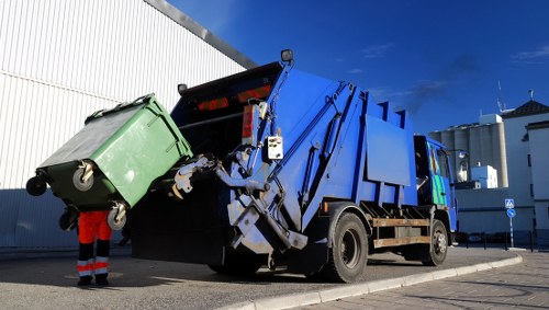 Professional office clearance team at work in Harlesden